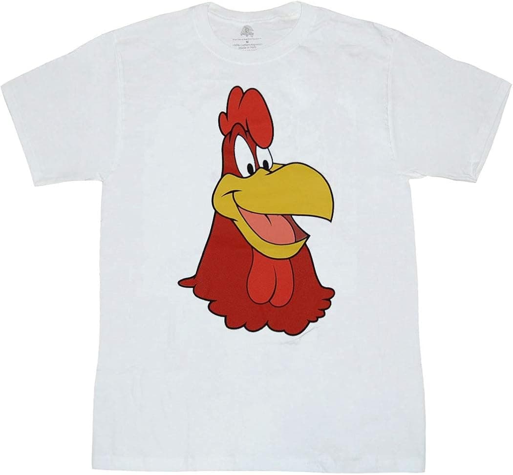 Looney Tunes Character Face T-Shirt (Foghorn Leghorn, White
