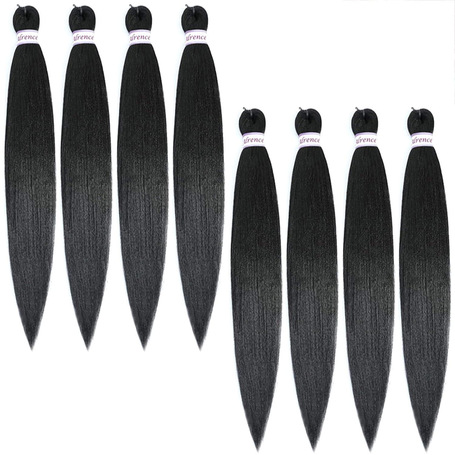 Braiding Hair 36 Inch 8 Packs Long Hair Extensions Professional Synthetic Braid Hair Crochet Braids , Soft Yaki Texture , Itch Free , Hot Water Setting (36 Inch,1B)