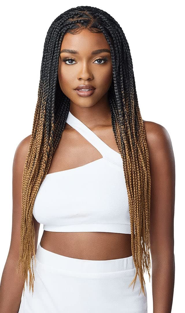 Outre 13x4 Lace Frontal Wig Pre Braided Knotless Box Braids HD Transparent KNOTLESS TRIANGLE PART BRAIDS (2)