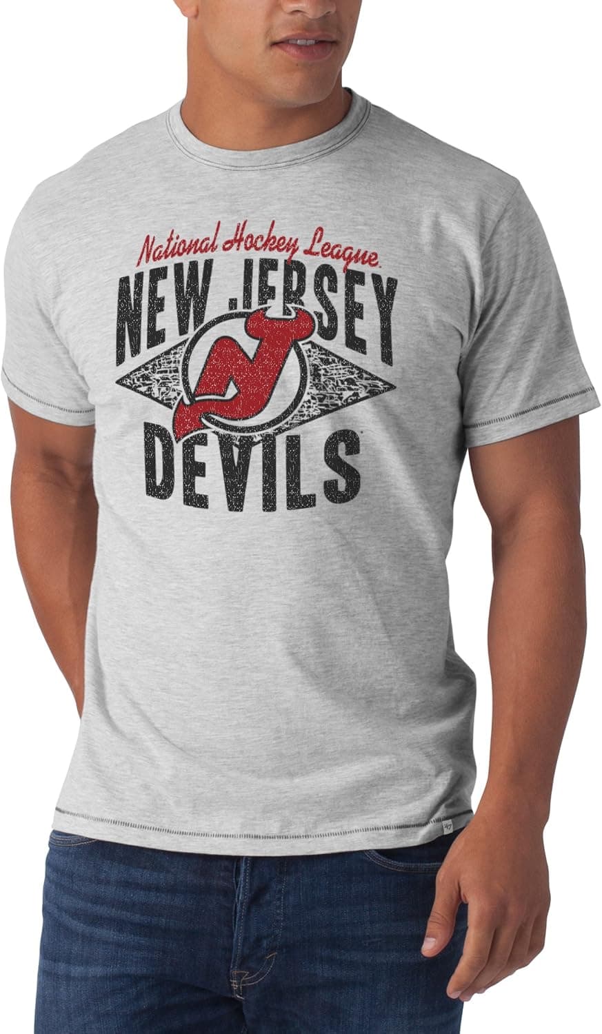 NHL New Jersey Devils Marksmen Tee, Fog