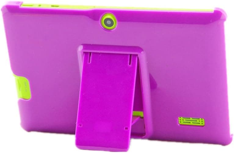 Turpro Kids' Hard Plastic Back Cover Case with Stand for 7" Android Tablet Alldaymall A88X / A88S 7 inch,Chromo Inc 7 inch,Dragon Touch Y88X Plus / Y88X / Y88 / Q88 A13 7 inch, KingPad K70 7, NeuTab N7 Pro 7,ProntoTec Axius Series Q9 / Q9S 7 inch, Omgar 7 inch,Osgar Ultrathin 7 inch, Zeepad 7.0, Zeepad 7DRK(Purple)