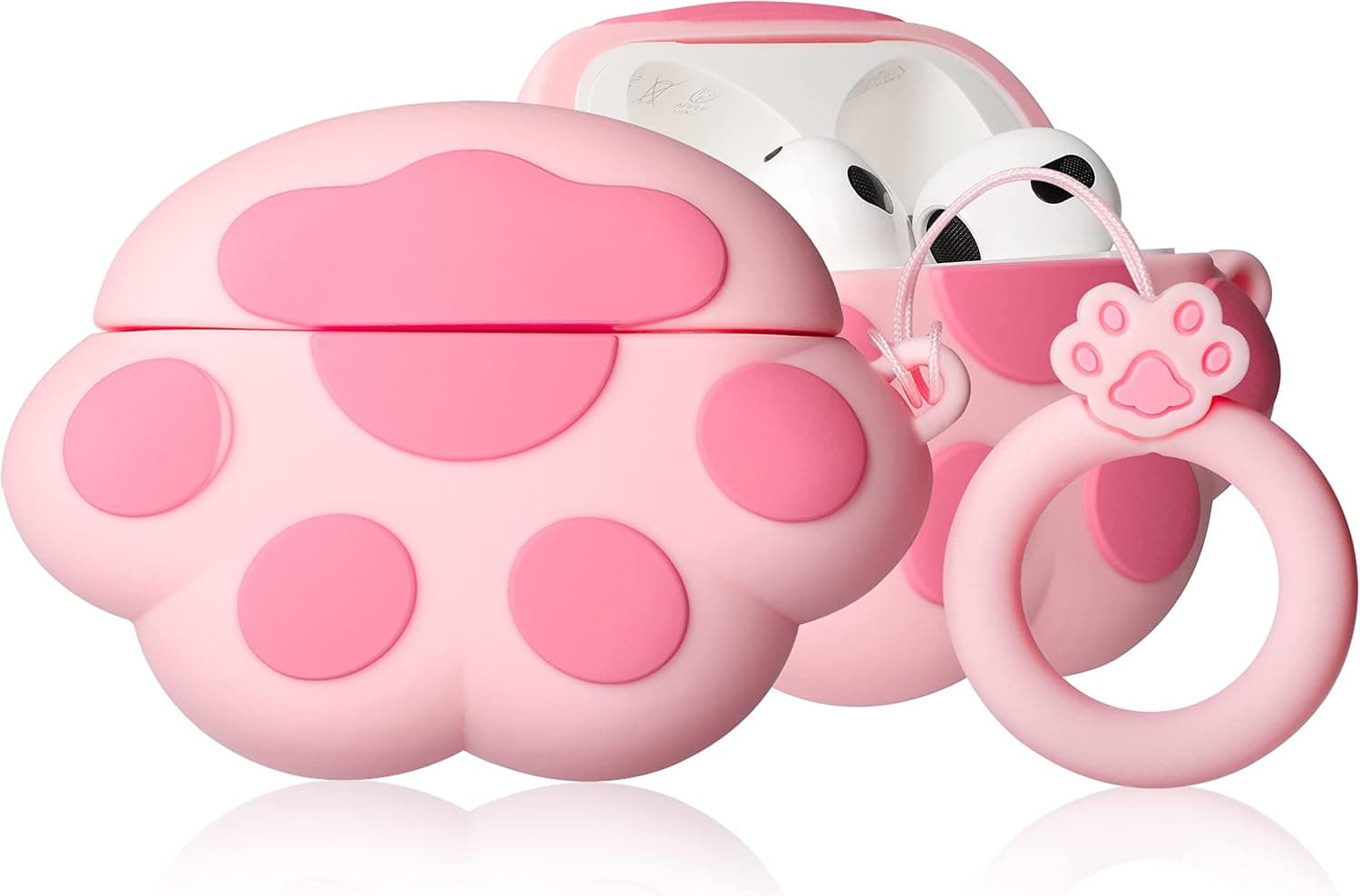 Mulafnxal for Airpods 3 3rd Generation Case Cute 3D Lovely Unique Cartoon for Airpod 3 Silicone Cover Fun Funny Cool Design Fashion Cases for Boys Girls Kids Teen for Air pods 3 (2021) (Cat Claw)