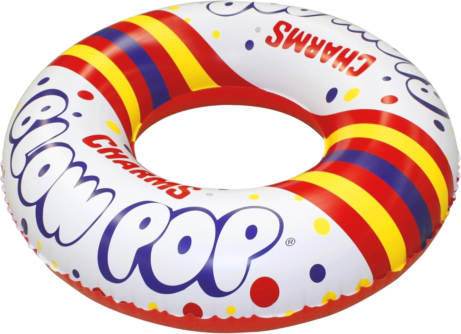 Playtek Pool Float, Large Round White Pop Swim Tube, Durable Floats Tubes for Swimming On Beach, Pool, Water Sports for Adults & Kids