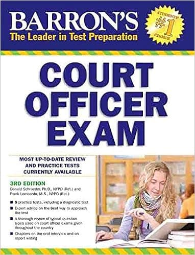 Barron's Court Officer Exam, 3rd Edition