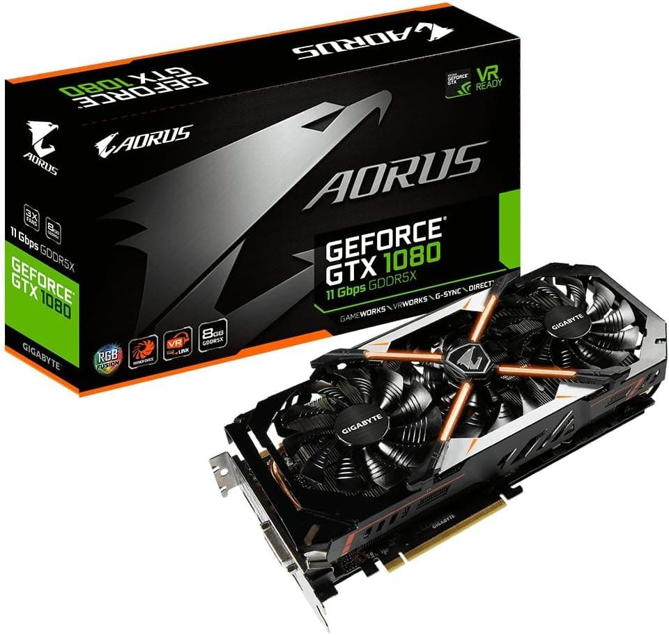 Gigabyte AORUS GeForce GTX 1080 8G 11Gbps Graphic Card - GV-N1080AORUS-8GD