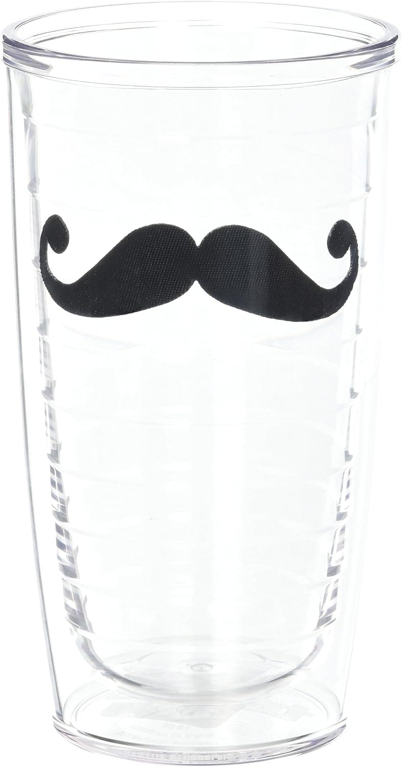 Tervis Connoisseur Mustache Tumbler, 16-Ounce
