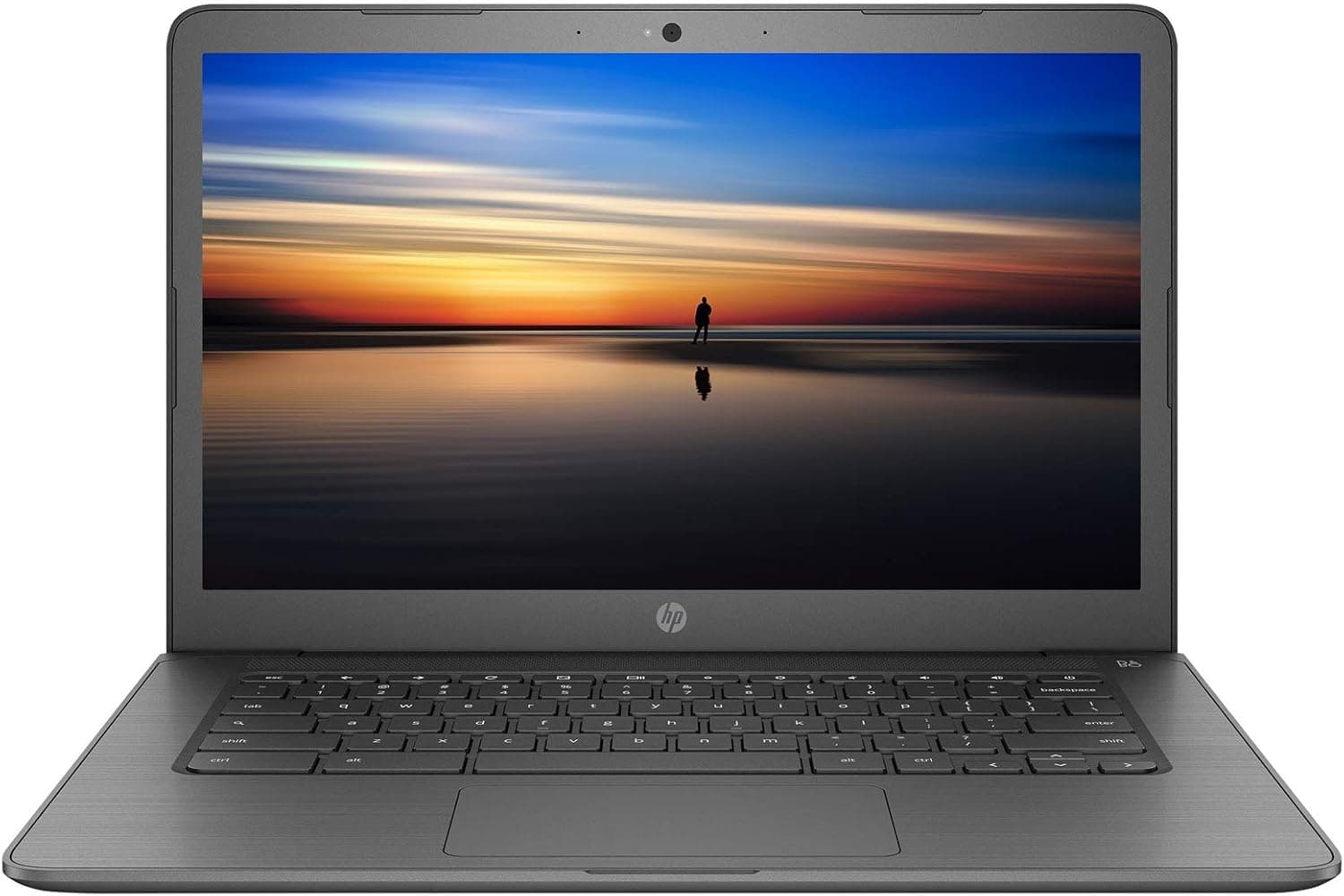 HP 2021 Newest Chromebook 14 Inch Touchscreen Laptop, Intel Celeron N3350 up to 2.4 GHz, 4GB LPDDR4 RAM, 32GB eMMC, Bluetooth, Webcam, Chrome OS + NexiGo 128GB MicroSD Card Bundle