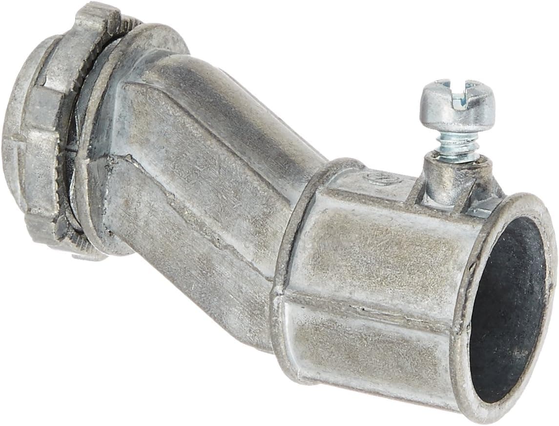 Halex, 1/2 in. Electrical Metallic Tube (EMT) EMT-to-Box Offset Set-Screw Connector , 90371, 1 per pack