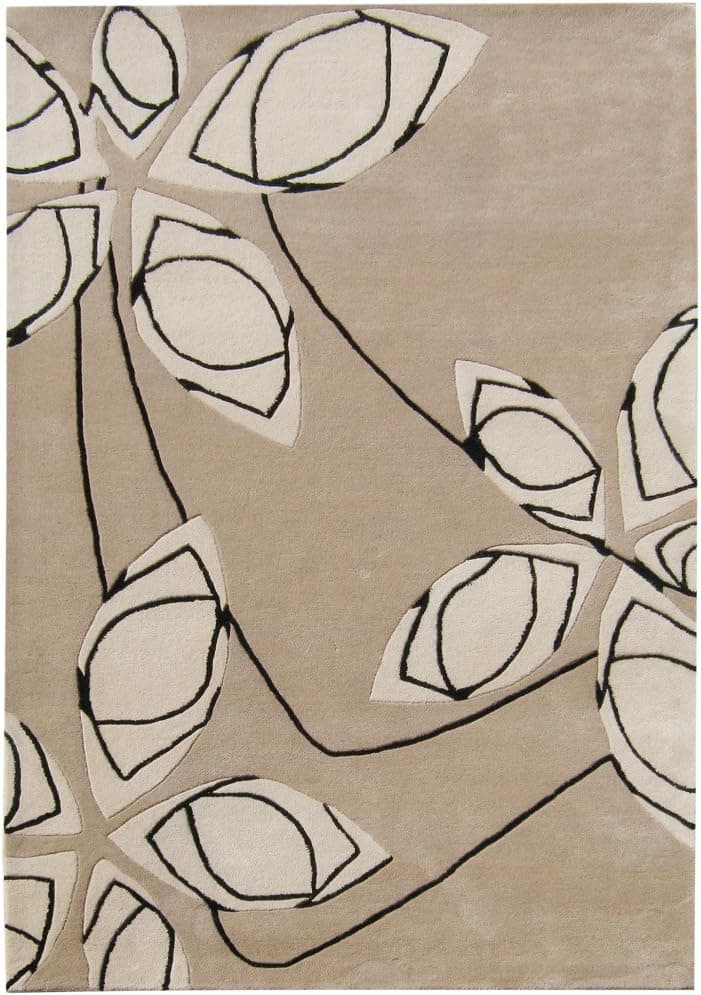 ZnZ Rugs Gallery Handmade New Zealand Blend Wool Rug, 9 by 12-Feet, Camel