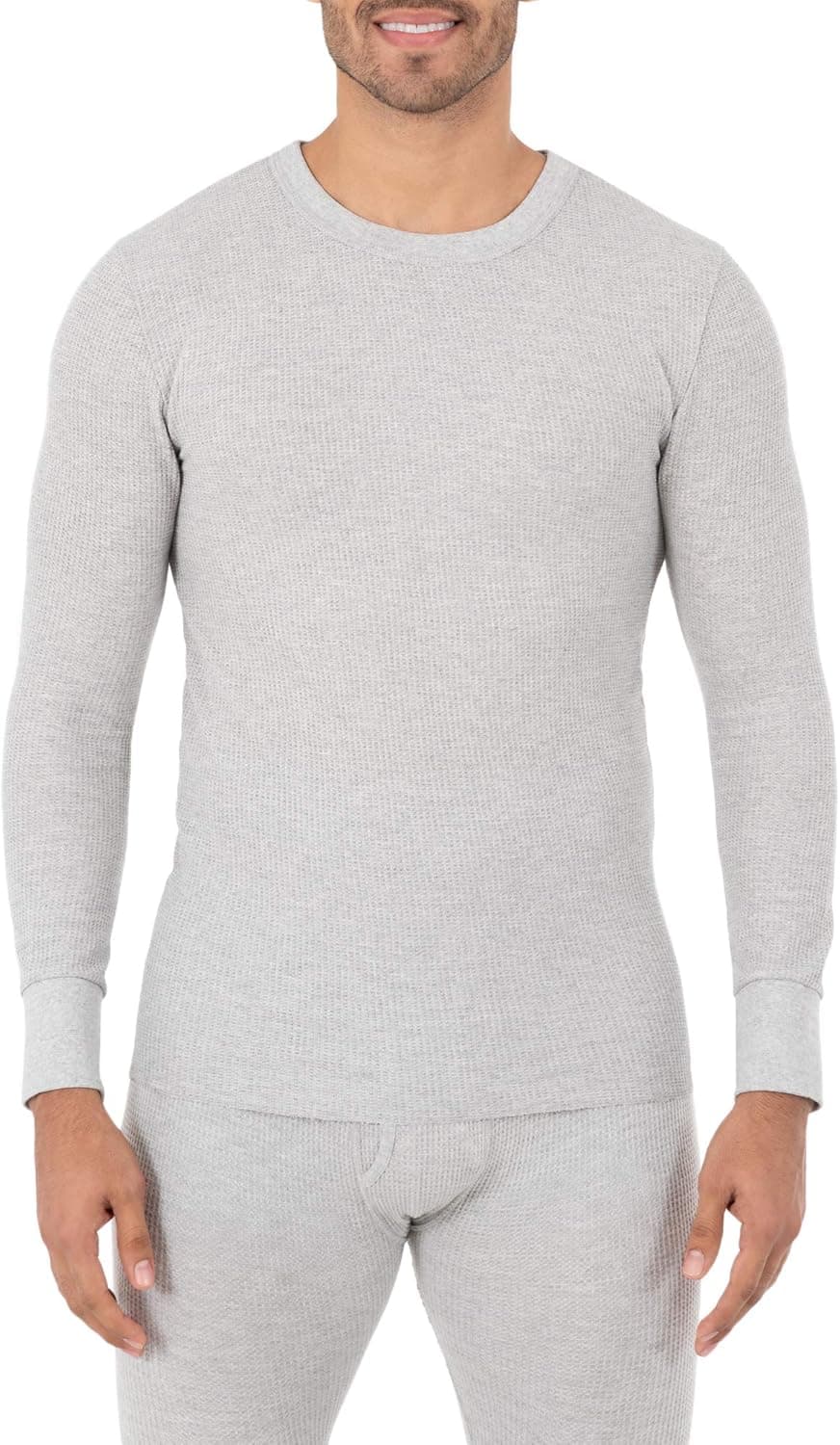Fruit of the Loom Men's Classic Midweight Waffle Thermal Underwear Crew Top