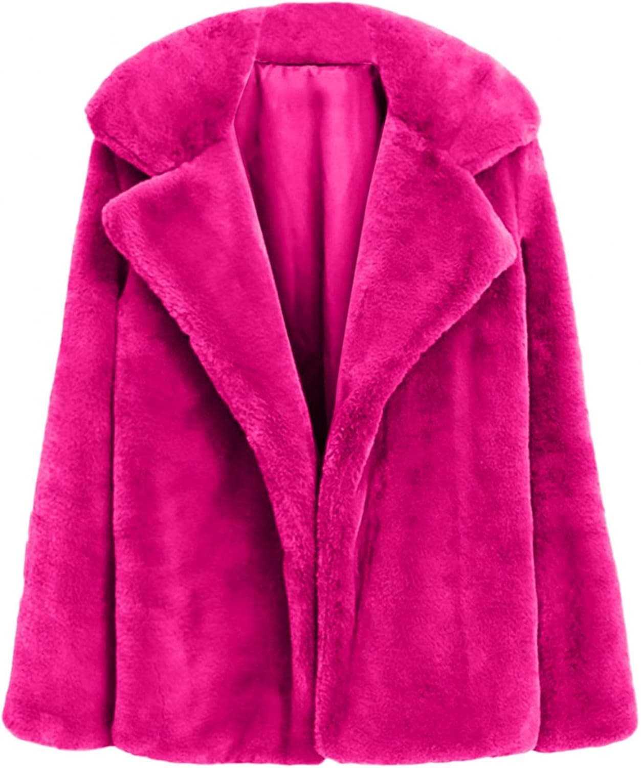 Sunmoot 2018 New Women Casual Warm Winter Long Lapel Leopard Print Faux Fur Coat