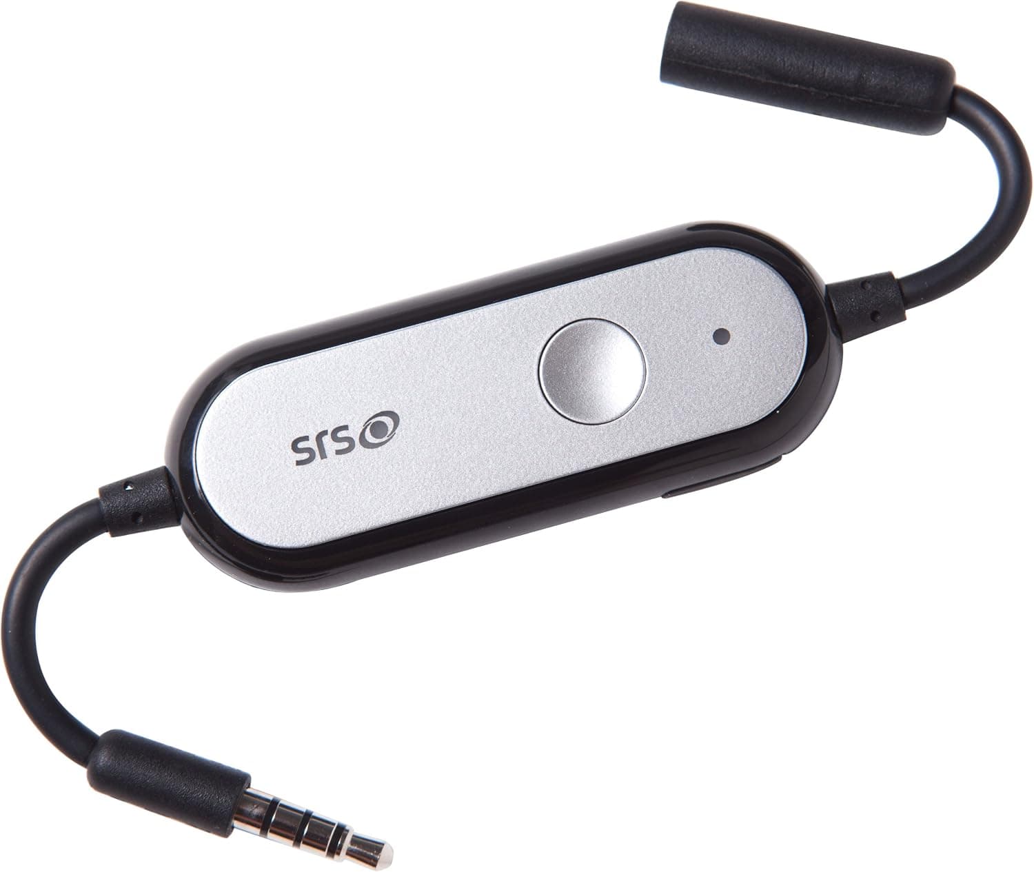SRS Labs iWOW HD-Quality 3.5mm 3D Surround Sound Adaptor, Black/silver