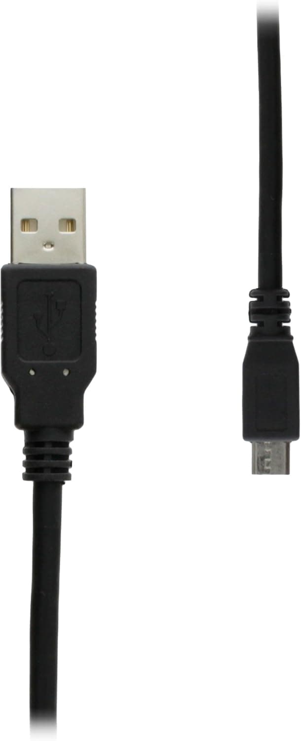 USB 2.0 Cable, Micro-USB to USB USB 2.0 Cable, GearIT (1 Foot 0.3 Meters) High-Speed A Male to Micro B for Smartphones/Mobile Phone/Tablets / MP3 Players/Cameras/PDA - Black