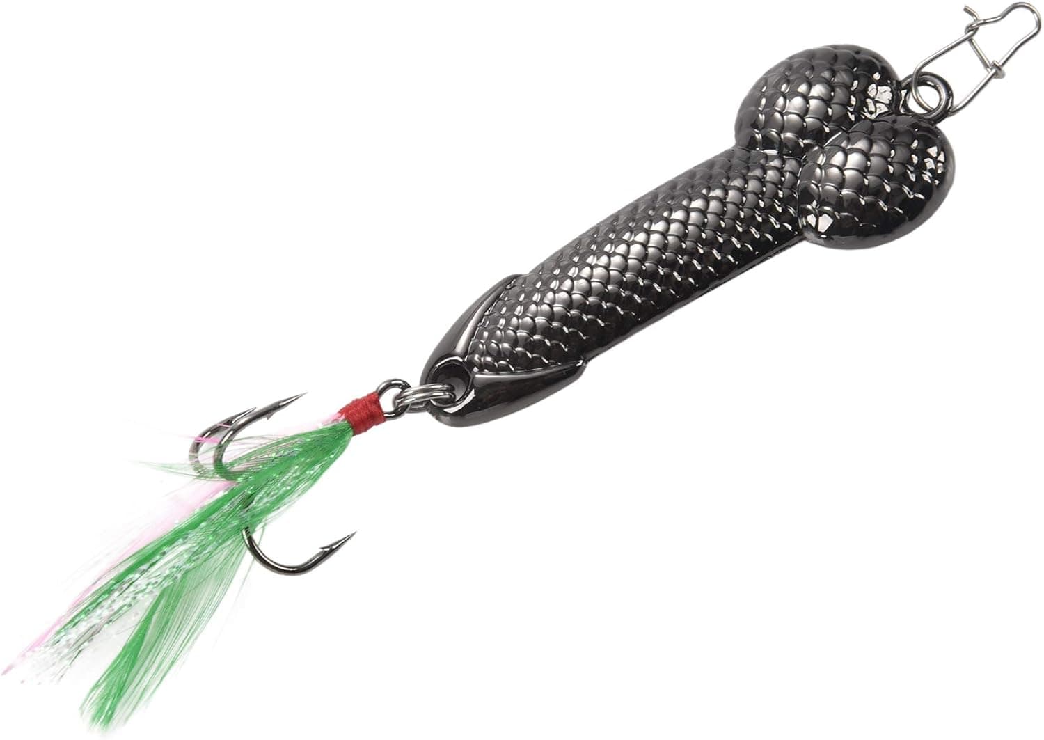 GFHFG 1Pcs Tackle Spoon Pike VIB Tackle (Black 21g)