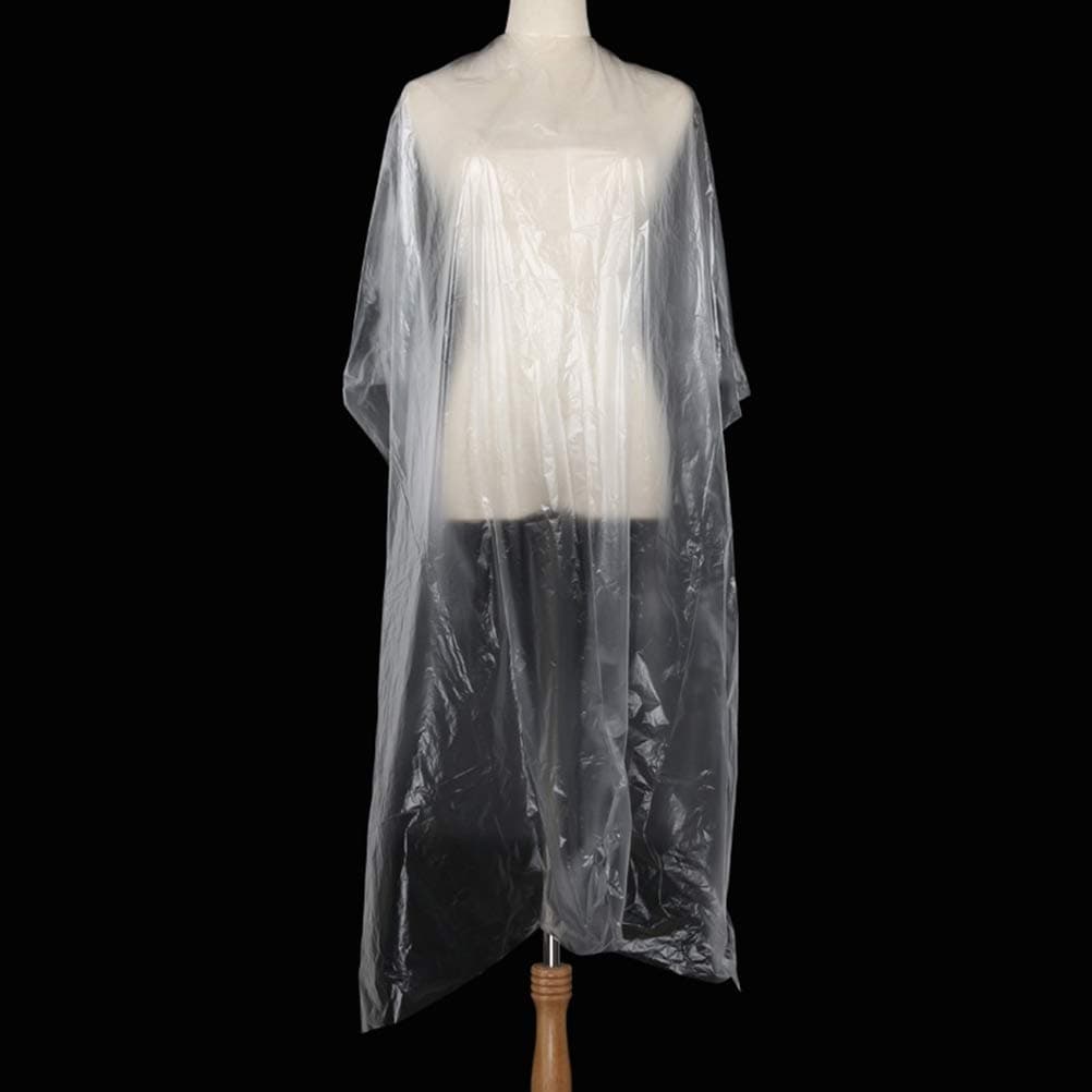 50Pcs Disposable Capes Salon Capes Waterproof Hair Salon Cutting Cape Barber Hairdressing Cape Hair Coloring Cape Haircut Apron Shampoo Cape Barber Tools - 63" x 47"