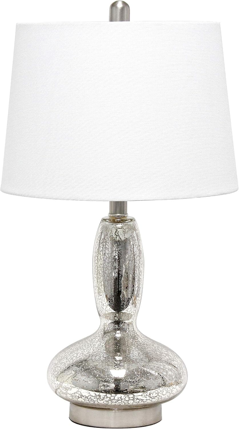 Elegant Designs LT3315-MUR Contemporary Curved Glass Table Lamp, Mercury