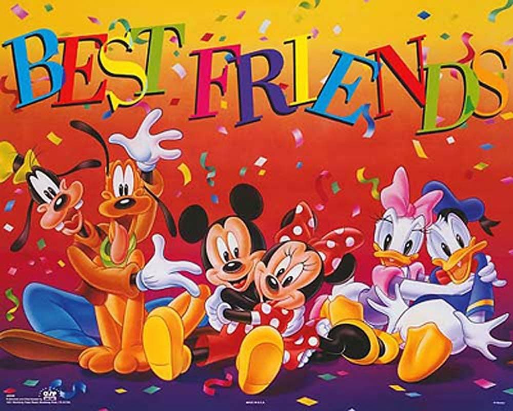 Bruce Teleky Walt Disney Poster Mickey & Friends: Best Friends Children's Movie Print Poster (20 x 16)