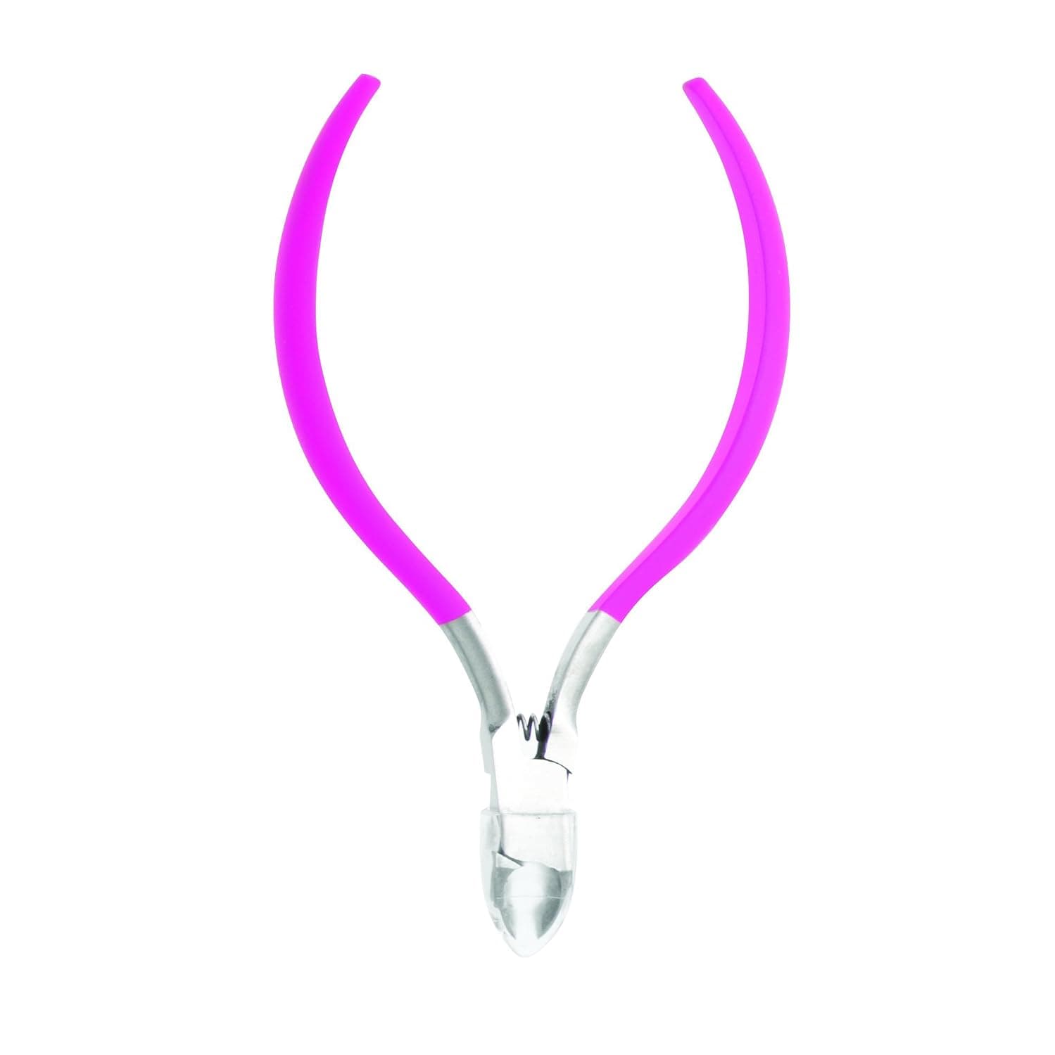 Danielle Enterprises Enterprises Soft Touch Stainless Steel Cuticle Nipper, Pink