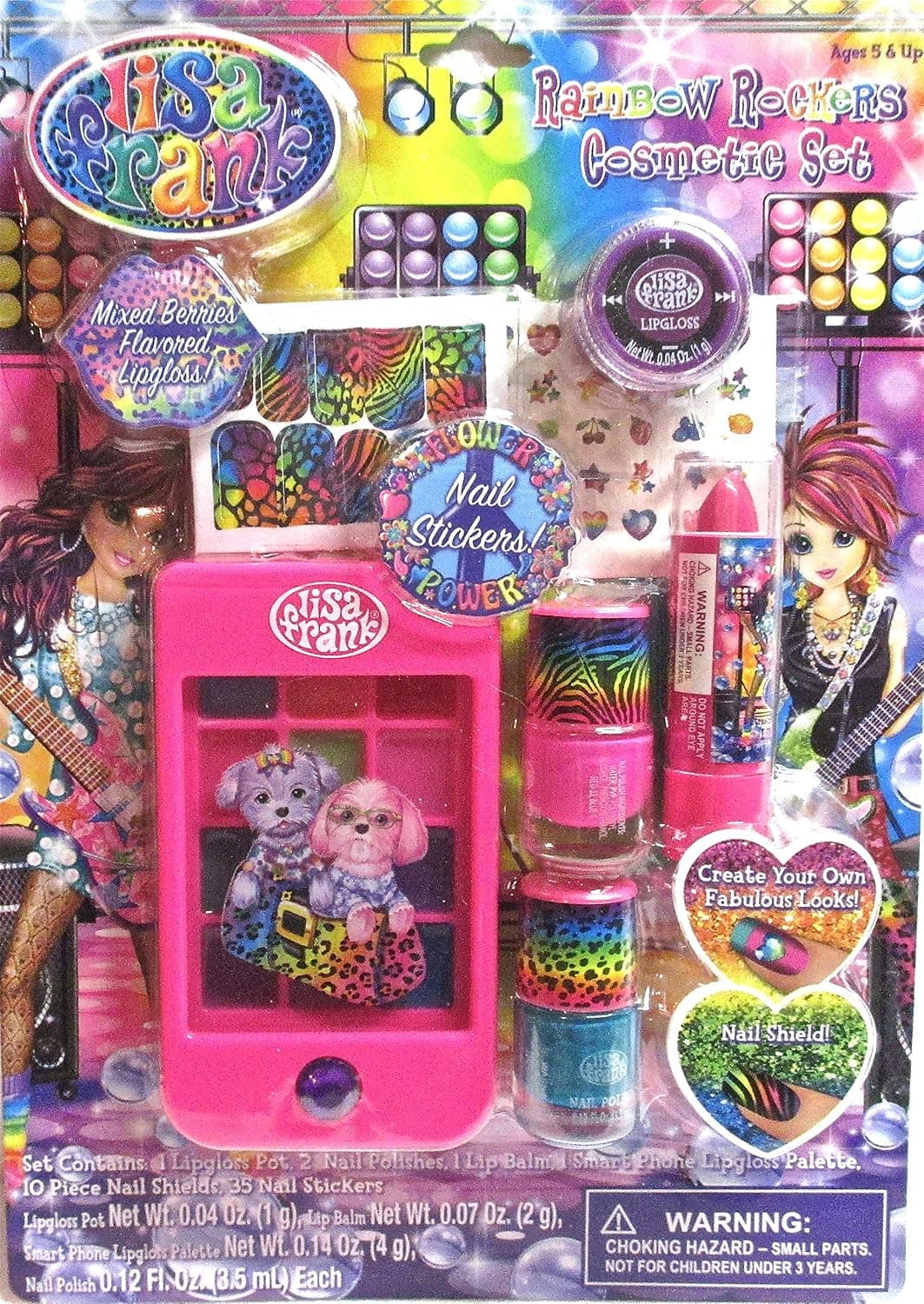 Lisa Frank Rainbow Rockers Cosmetic Set