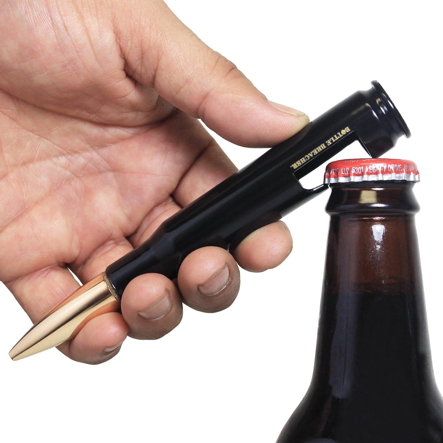 Bottle Breacher 50 Caliber BMG Black Bottle Opener Made in the USA American Gifts