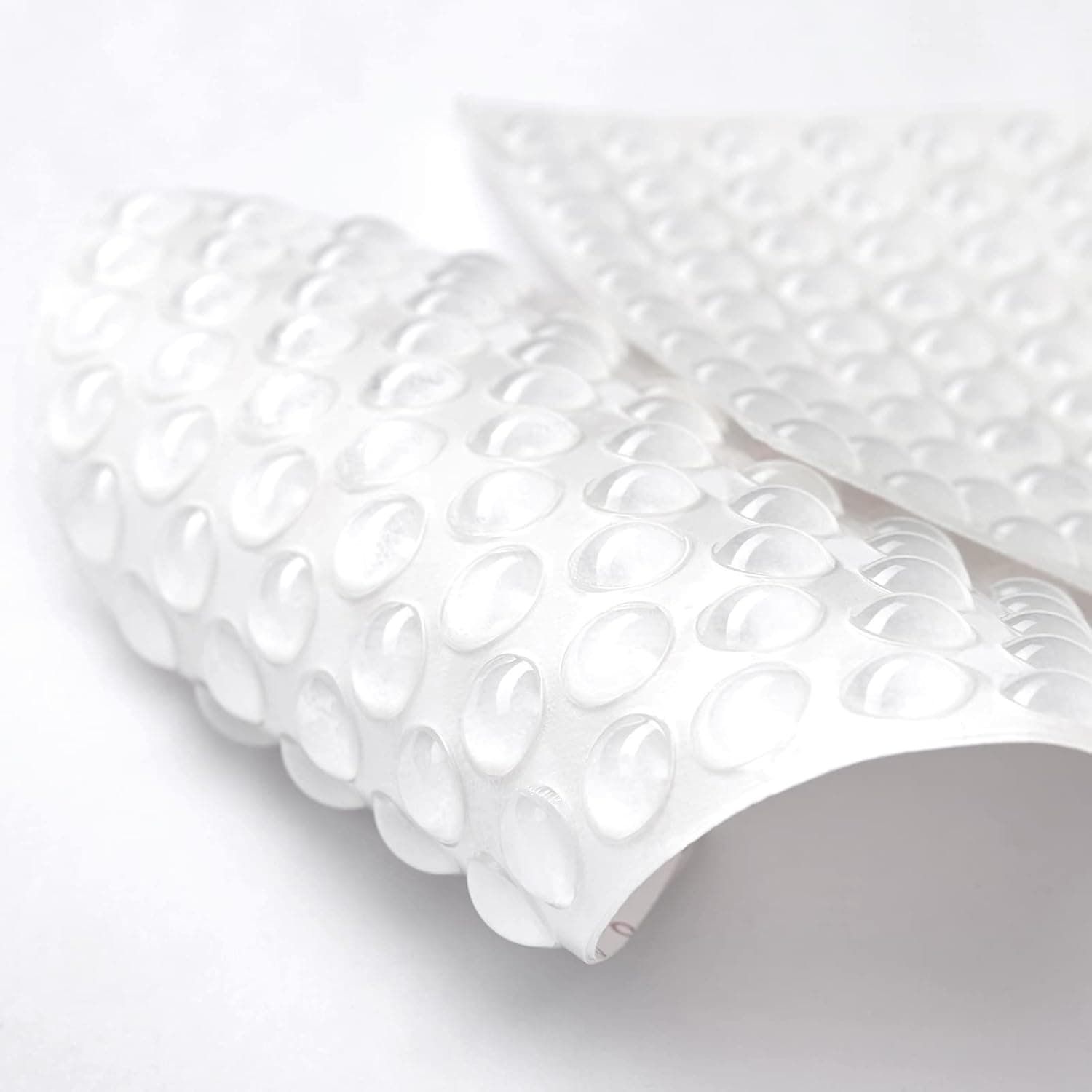 Rubber Bumpers 100PCS Clear Self Adhesive Bumpers Noise Dampening Buffer Pads for Drawers, Table Tops, Cupboard, Picture Frames, Glassware and Furniture (Hemispherical)