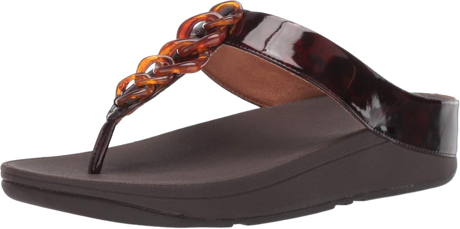 FitFlop Women's Fino Tortoiseshell Chain Sandal