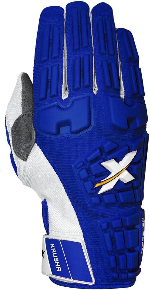 Xprotex Adult Krushr Protective Batting Gloves, Royal, Medium