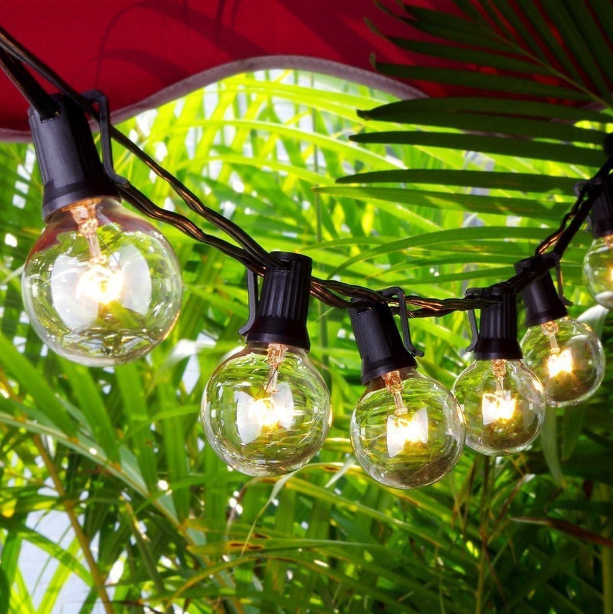 ESCO LITE G40 String Lights,Escolite Outdoor String Lights for Wedding Lights, Bedroom Lighting, Patio Lights Green