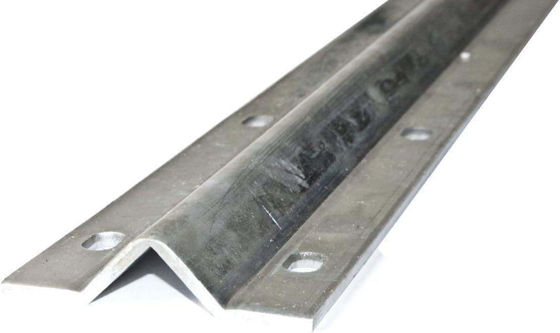 ALEKO VTRACK12FT 12 Feet Galvanized Gate V Track in 2 6 Foot Sections for Sliding Rolling Chain Rack Driveway Gate