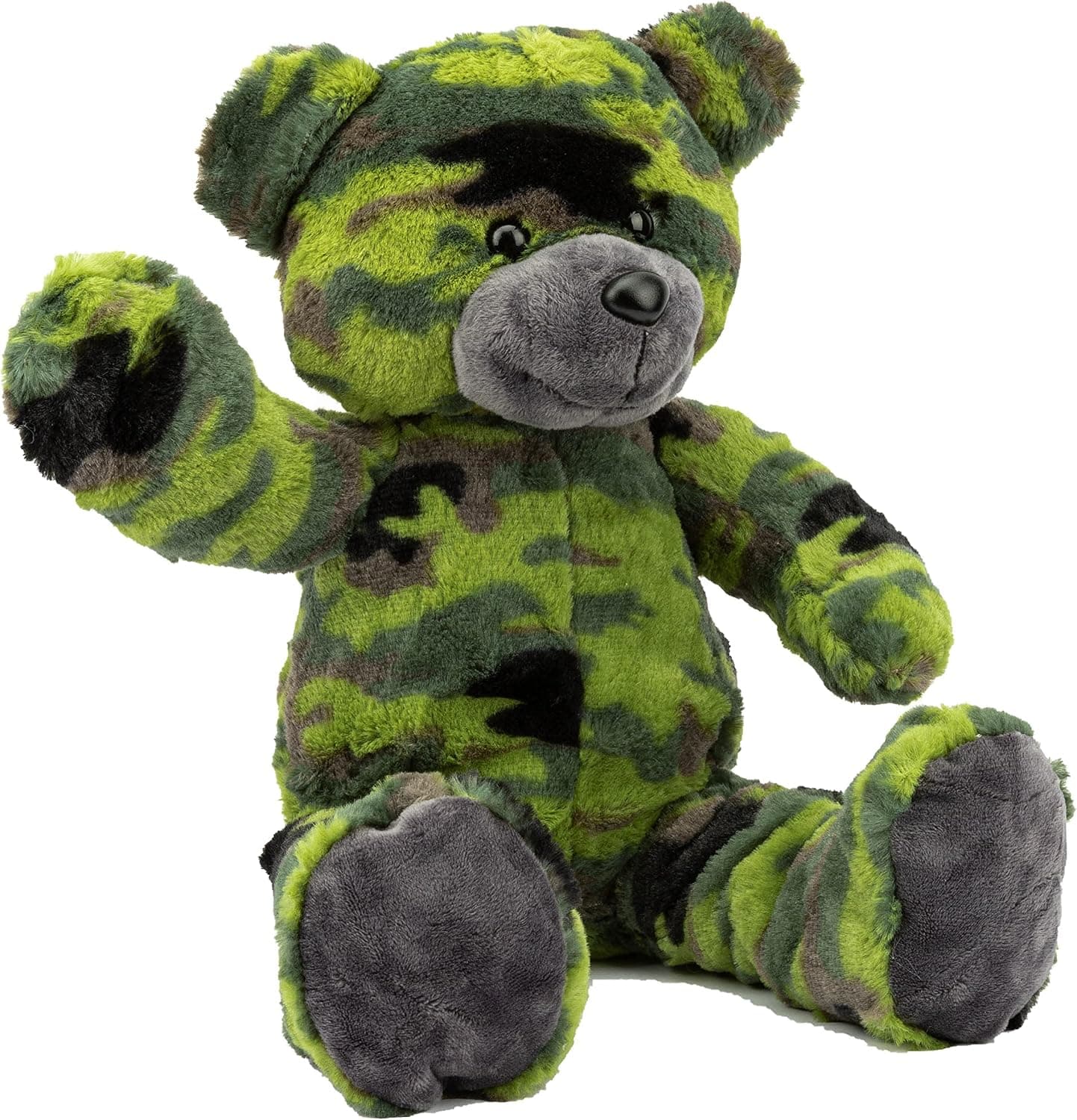 Teddy Bear Stuffed Animal Plush, Teddy Bears for Boys, Adventure Time Plush, Personalized Teddy Bear,Camouflage Color (16")