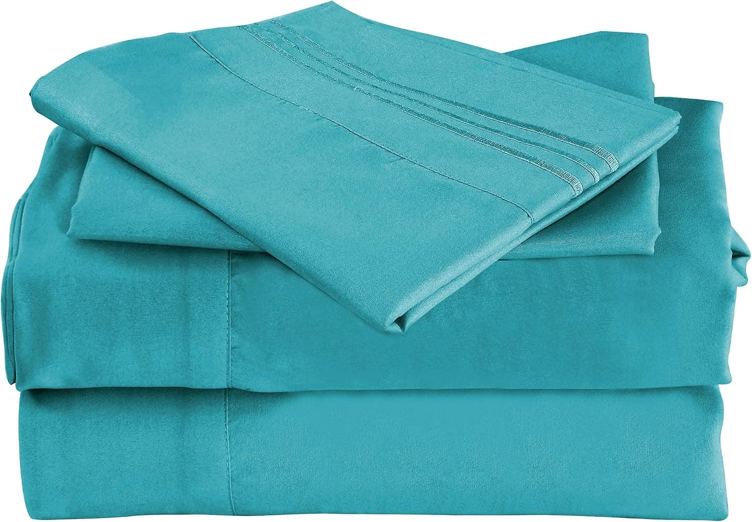 Mutlu Home Goods Queen Size -4 Piece- Beach Blue Bed Sheet Set Double Brushed Microfiber Luxury Bedding - Deep Pockets, Hypoallergenic, Fade, Wrinkle, Stain Resistant