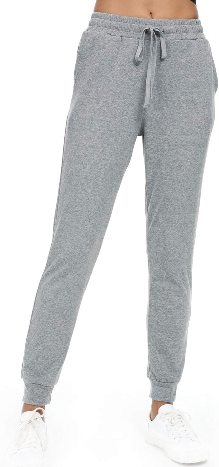 HAOMEILI Women's Joggers Pants Active Sweatpants Cotton Tapered Workout Yoga Lounge Track Pants with Pockets