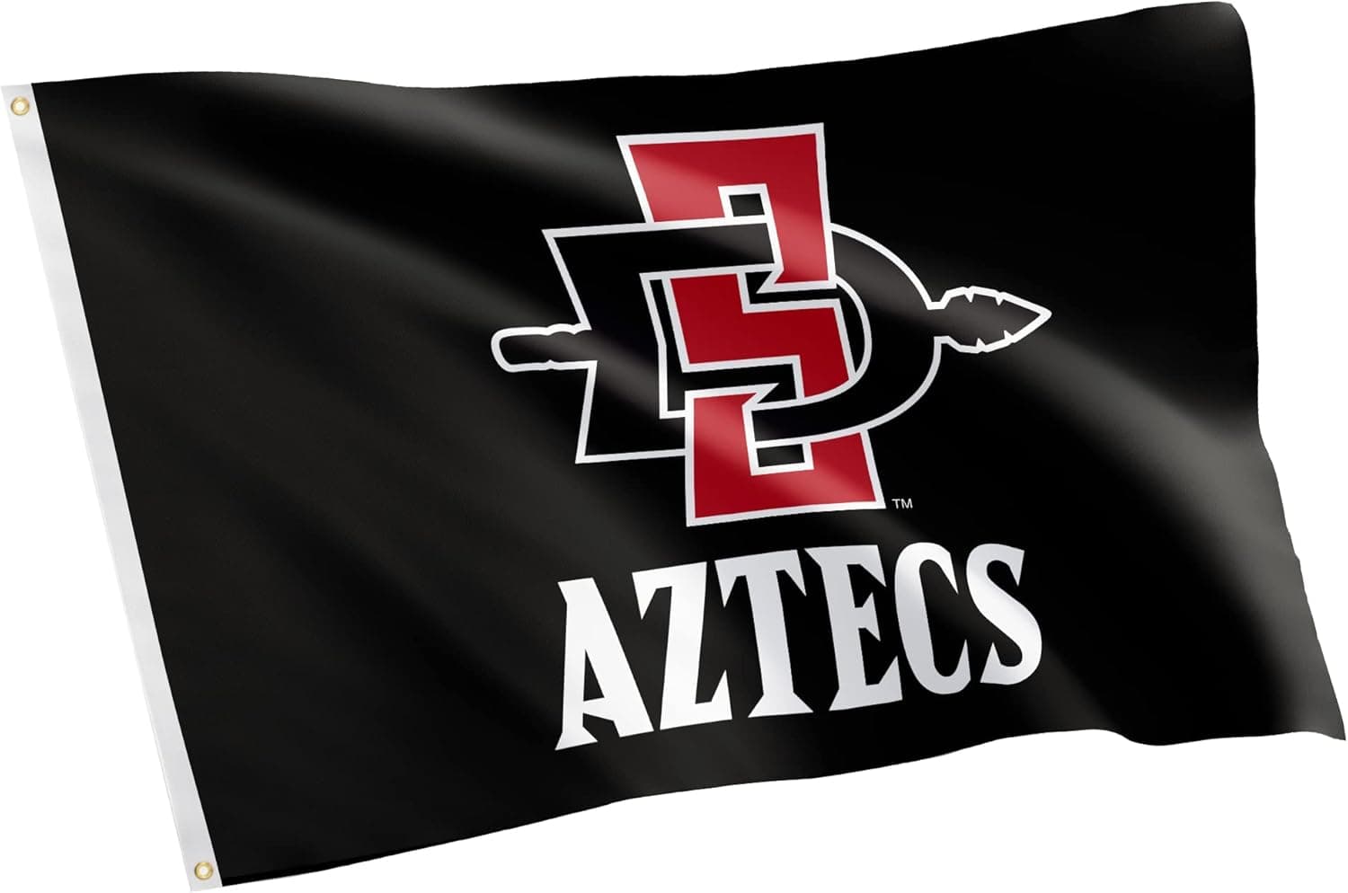 San Diego State University Flag SDSU Aztecs Flags Banners 100% Polyester Indoor Outdoor 3x5 (Style 8)