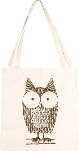 Cute Owl Cotton Tote Bag