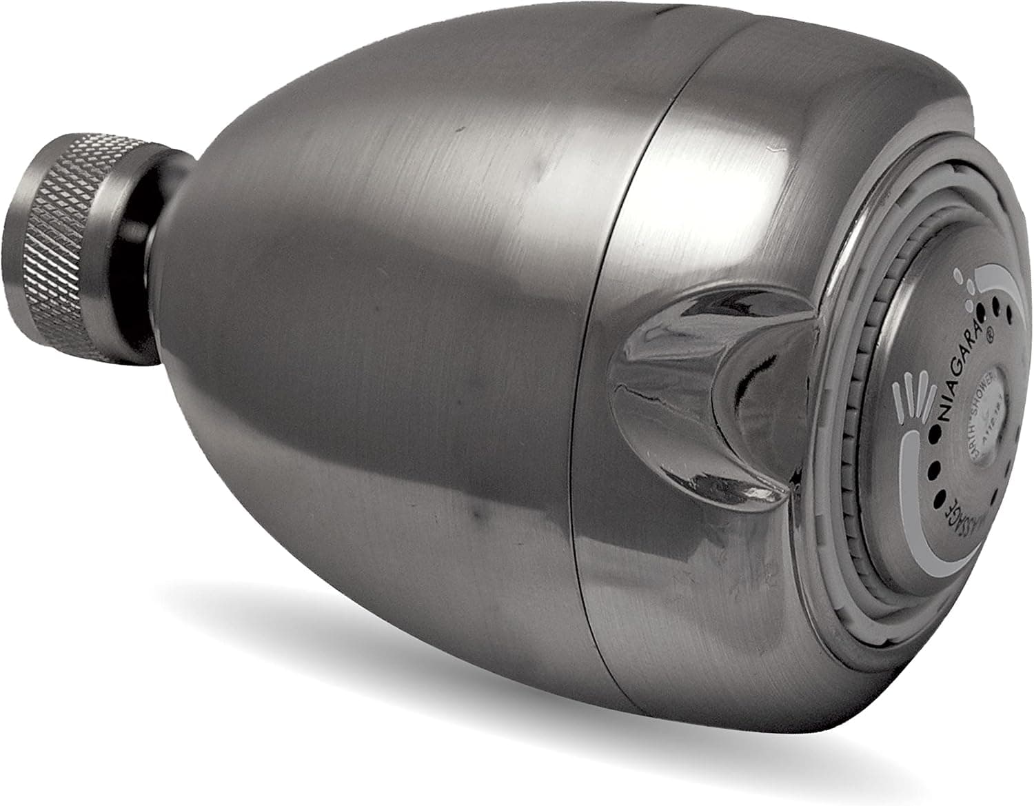 Niagara Conservation Earth Spa 3-Spray 1.5 GPM 2.7-in. Wall Mount Adjustable Fixed Shower Head in Brushed Nickel, 1-Pack N2915BN | Bathroom Shower Head Sprayer with Pressure Compensation Technology