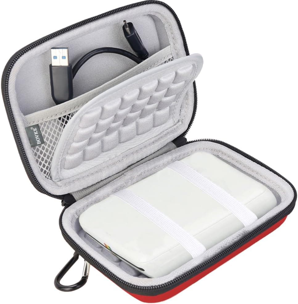 Bovke Case for HP Sprocket Portable Photo Printer/Polaroid Zip Mobile Printer/Canon Ivy Wireless Bluetooth Portable Mobile Mini Photo Printer,Red