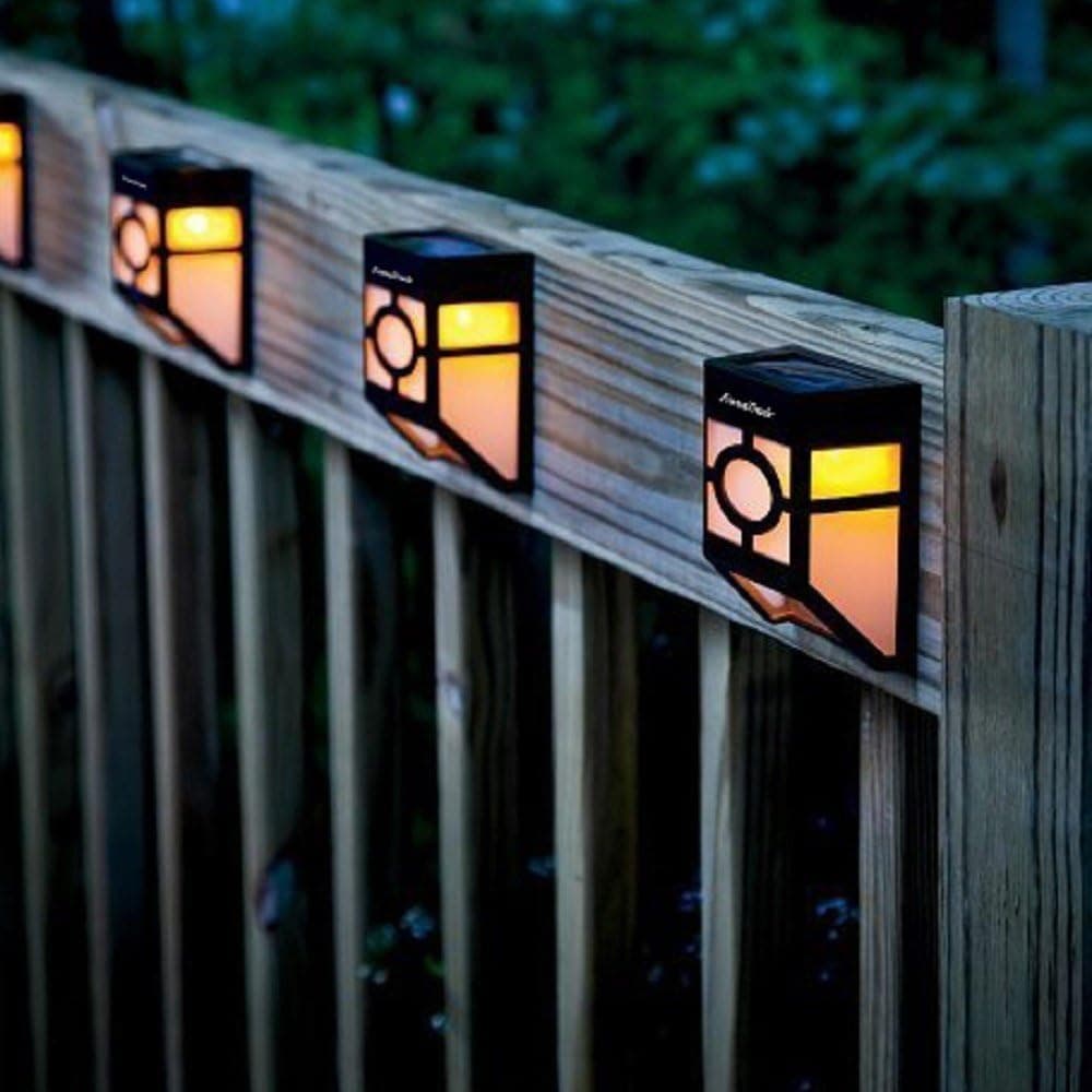 FomaTrade LED Solar Light Motion Sensor Light Outdoor, Wall Light Wide Lighting Range with LEDs Both Sides for Door Garden Path Patio Pack of 2