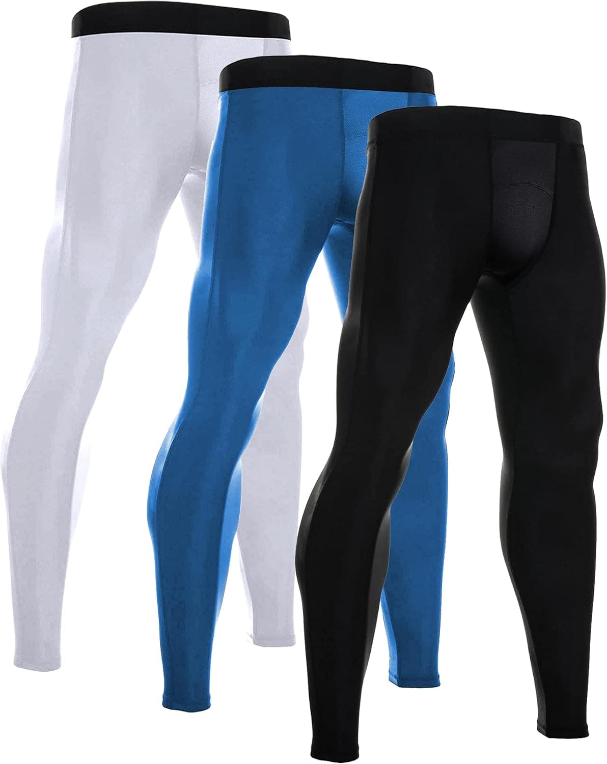 Yuerlian Mens Thermal Leggings Underwear Pants Base Layer Running Leggings Workout Compression Tights Leggings with Pocket