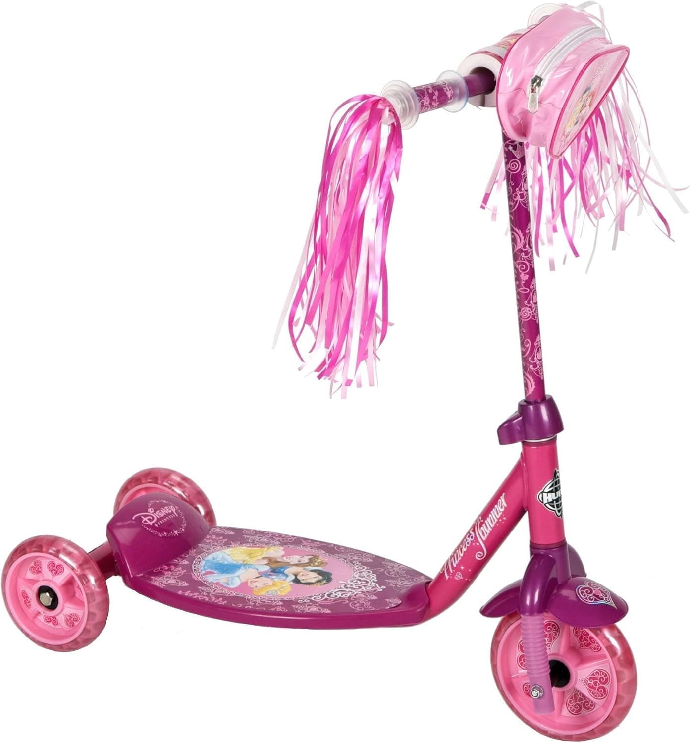 Huffy Disney Princess Scooter, Pink/Purple, 6-Inch