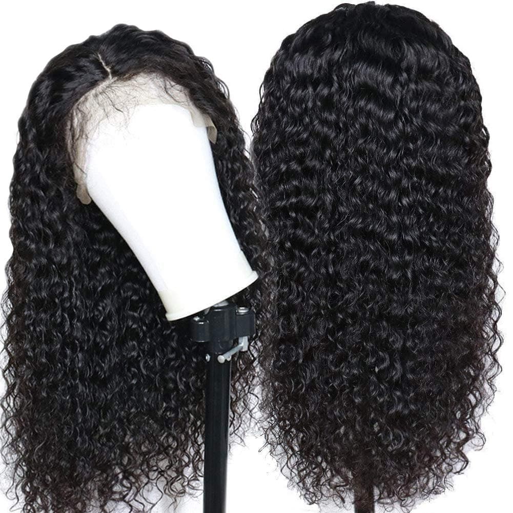 EAYON HAIR 360 Lace Frontal Wigs for Women Pre Plucked Hairline Brazilian Remy Full Frontal Human Hair Wigs with Baby Hair 150% Density 16inch Natural Color