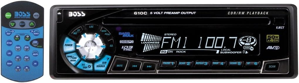 Boss Audio 610CA In-Dash CD Receiver with Detachable Face