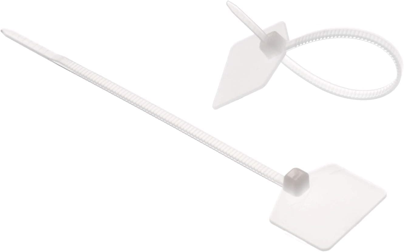 Marker Nylon Cable Ties Cable Wire Tags Security Zip Ties - White (200)