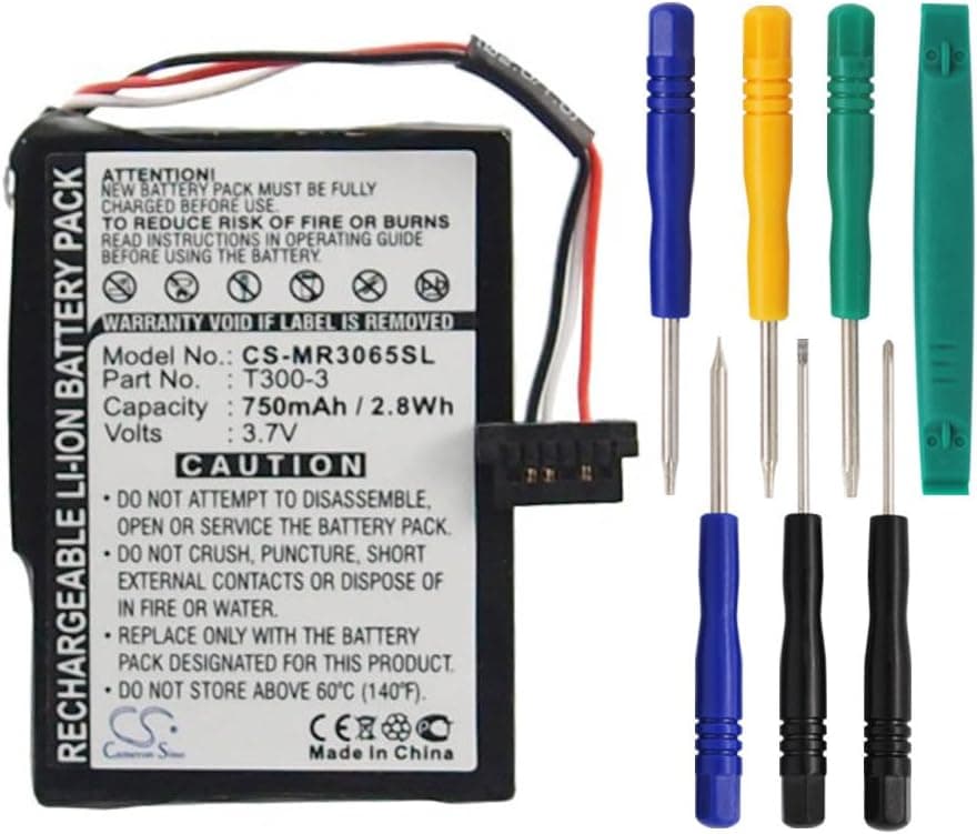 Cameron sino 750mAh Li-ion Rechargeable Battery T300-3 Replacement For Magellan RoadMate 3065 3065T-LM 3055 3055-MU 5220 5220-LM GPS Navigator With Tools Kit