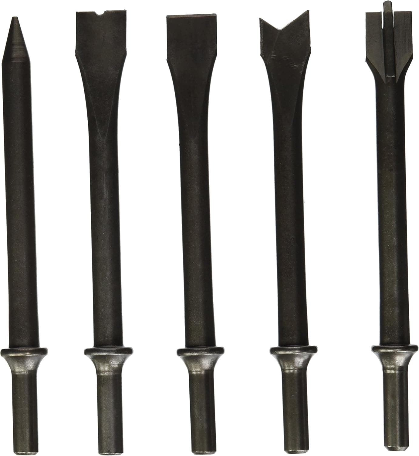 Ingersoll Rand 9500 Chisel Bit Kit for 114GQC Edge Series Air Hammer, 5 Piece Set Includes Tapered Punch, Flat Chisel, Panel Cutter, Sheet Metal Cutter, Spot Weld Breaker