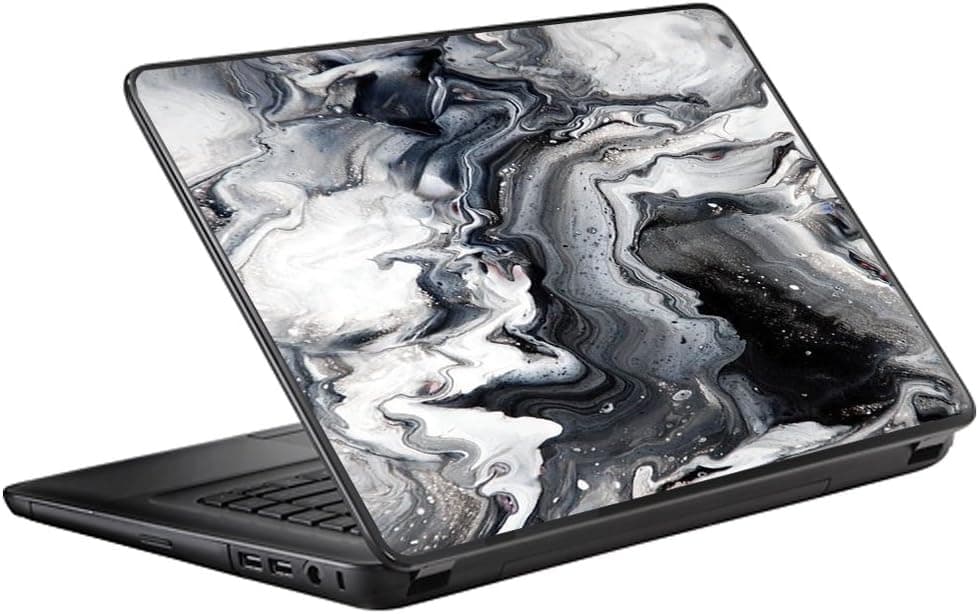 Protective Vinyl Skin Decal for HP 2000 Laptop (2013-14) 15.6" 15" Cover Sticker Skins Decals/Marble White Grey Swirl Beautiful