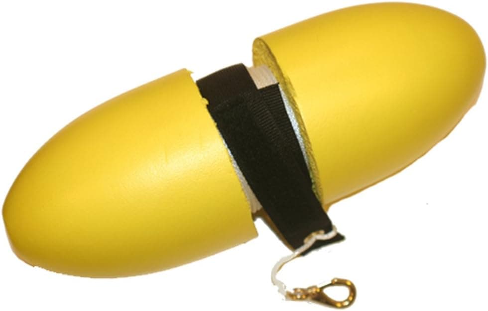 JCS 14inch Heavy Duty Dense Foam Marker Buoy with 100 Feet Nylon Line and Brass Gate Snap