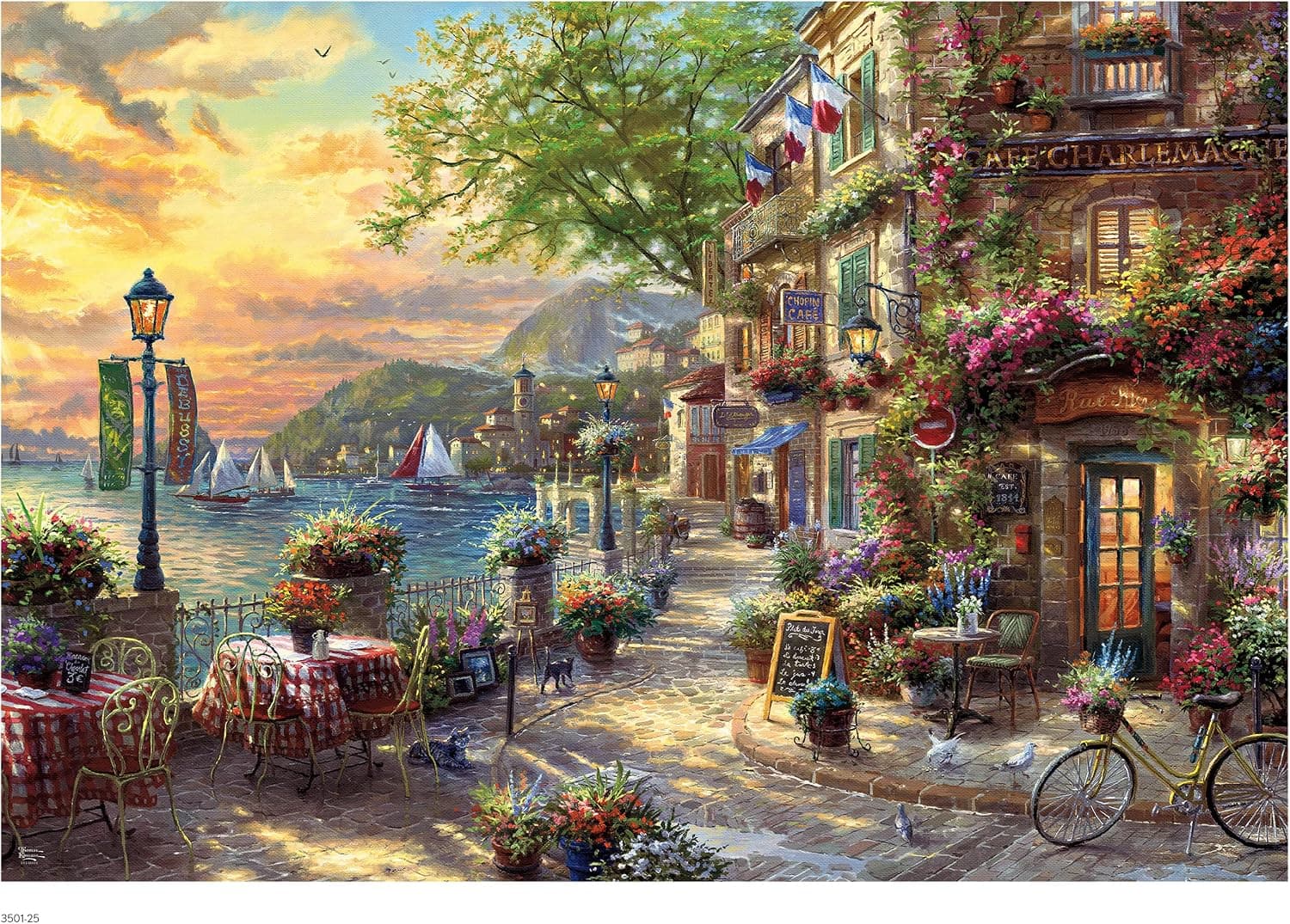 Ceaco - French Riviera Café - 2000 Piece Jigsaw Puzzle