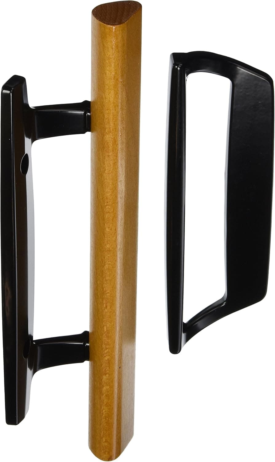 Wright Products - Mortise Patio Door Handle, Wood/Black