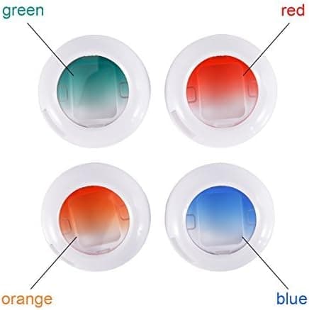 Woodmin Gradient Color Close Up Lens Filters for Fujifilm Instax Mini 8 8+ Mini 9 Mini 7S Mini KT and Polaroid PIC-300 Camera (Orange/Blue/Red/Green)