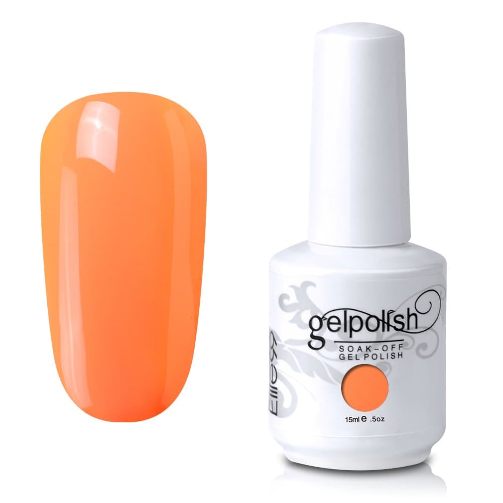 Elite99 Soak-Off UV LED Gel Polish Nail Art Manicure Lacquer Light Orange 809 15ml
